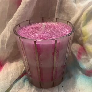 Two toned lightly sented Pink candle